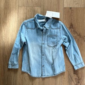 Zara denim shirt size 3-4yr